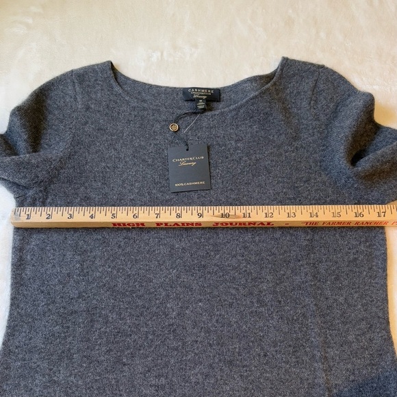 NWT 100% Cashmere Dress Mid Length Transitional Timeless Lightweight Luxury sz M - Picture 7 of 9